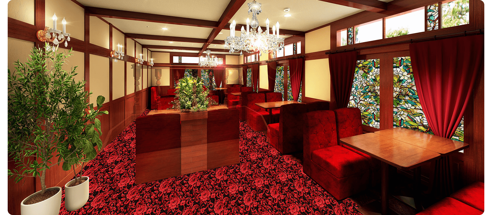 写真:喫茶風エリア